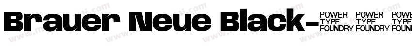 Brauer Neue Black字体转换